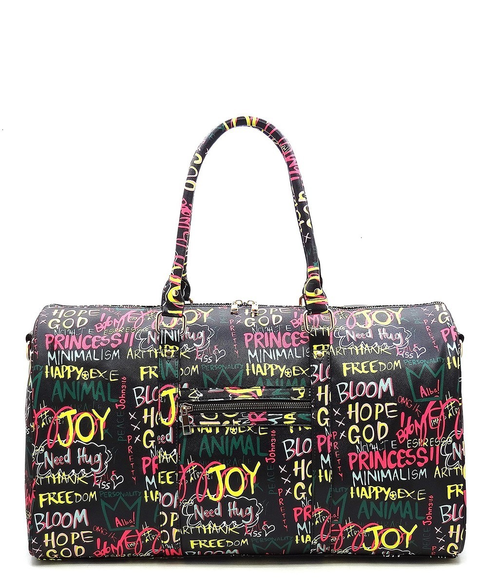 Trendy Multi Graffiti Print 20